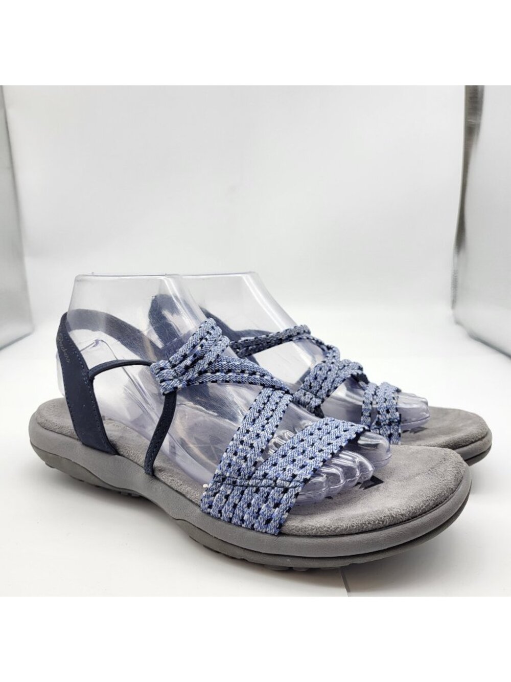 Skechers Reggae Slim Stretch Appeal Z-Gore Slingback Sandal SZ 9 Blue